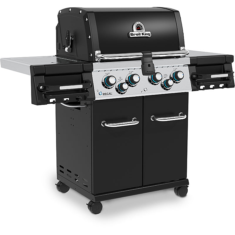 Broil King Regal 490 Gasgrill Farbe: Schwarz Bundle Gussplatte und Schutzhülle inklusive