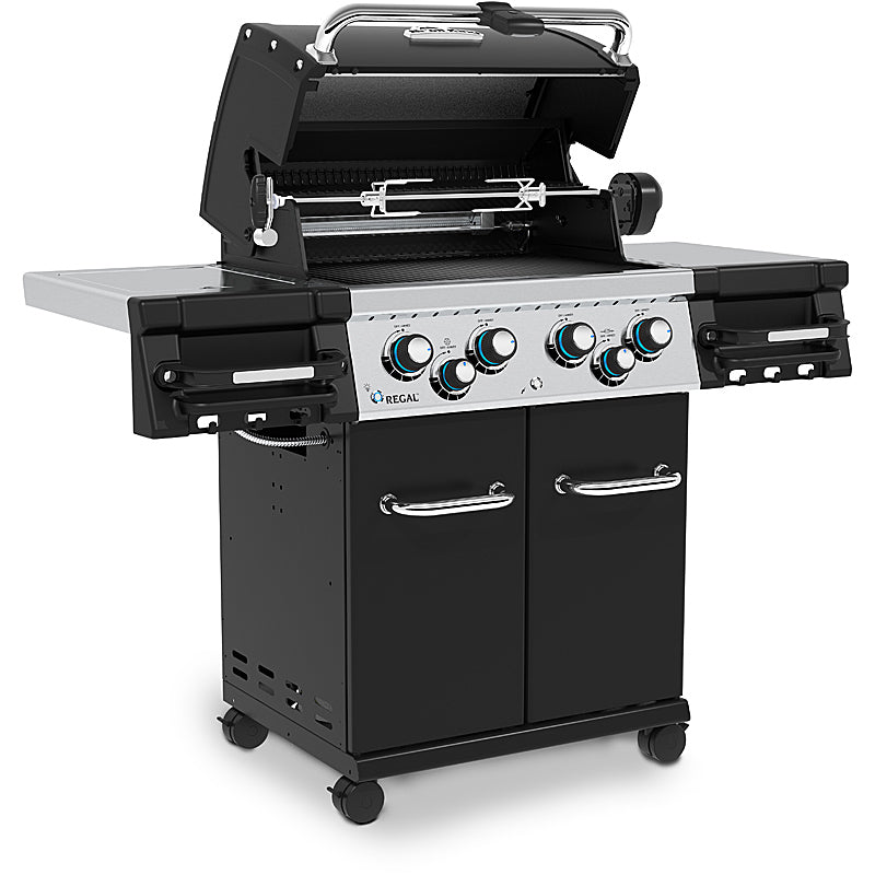 Broil King Regal 490 Gasgrill Farbe: Schwarz Bundle Gussplatte und Schutzhülle inklusive