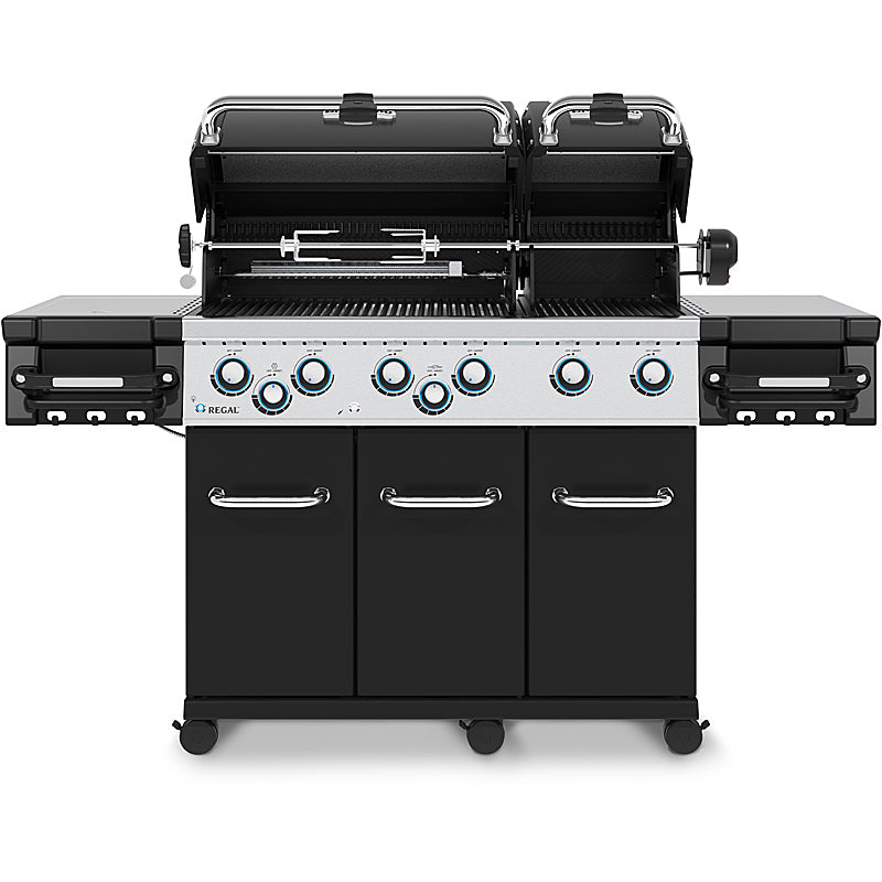 Broil King Regal 690 Schwarz Gasgrill Bundle Gussplatte und Schutzhülle inklusive