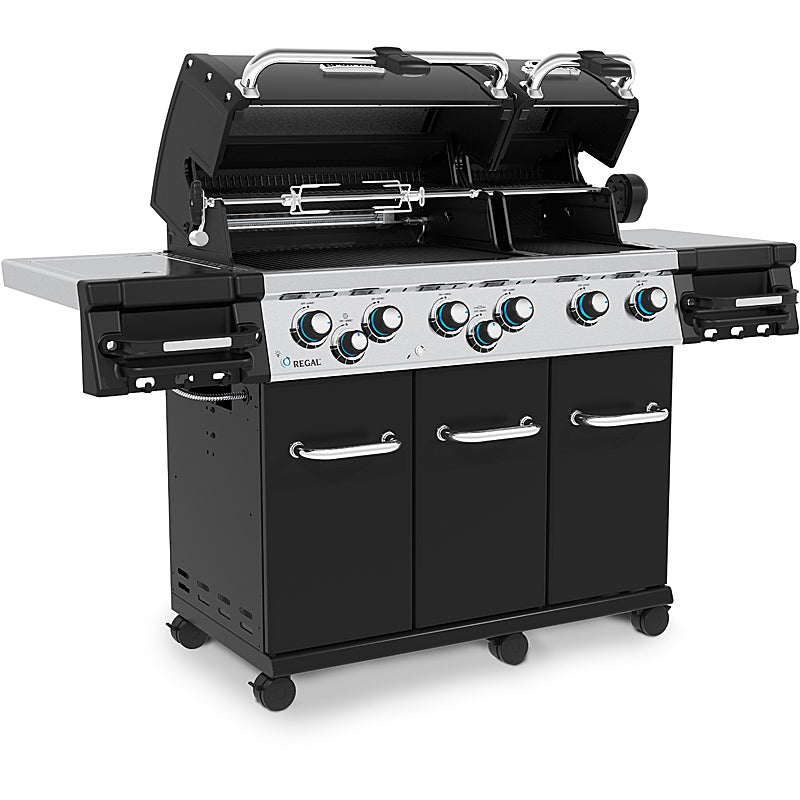 Broil King Regal 690 Schwarz Gasgrill Bundle Gussplatte und Schutzhülle inklusive