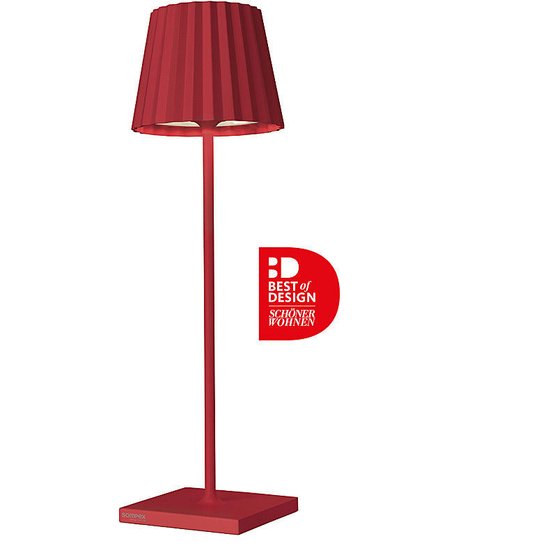 Sompex-Lighting TROLL 2.0 Battery-Powered Table Lamp Red
