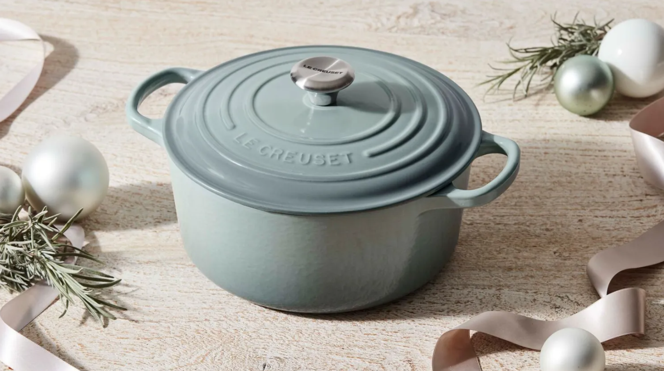 Le Creuset Bräter Signature 24 cm Sea Salt