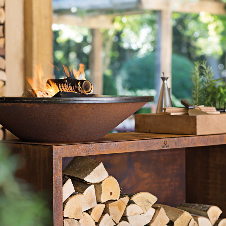 OFYR Island+ Corten 100 Teakholz