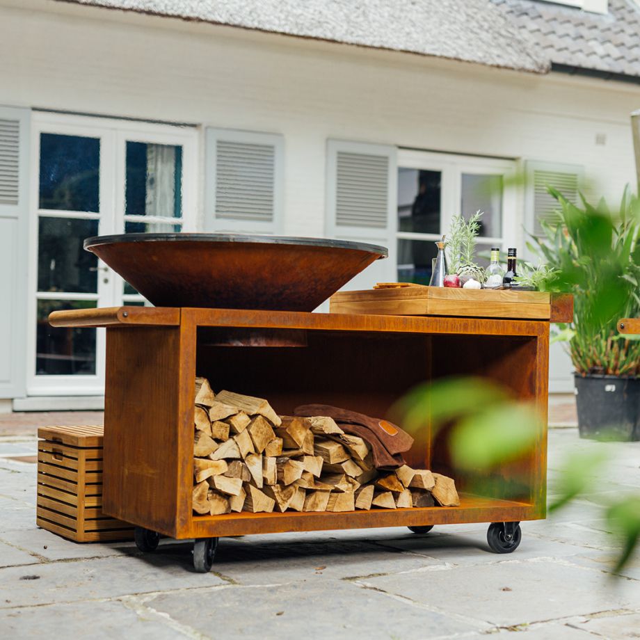 OFYR Island Corten 100 PRO Teakholz