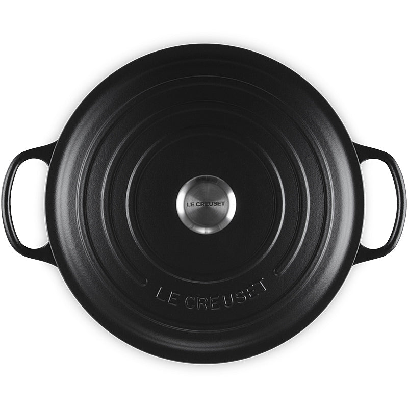 Le Creuset Gourmet Signature Roaster 30cm Matte Black Inside & Out