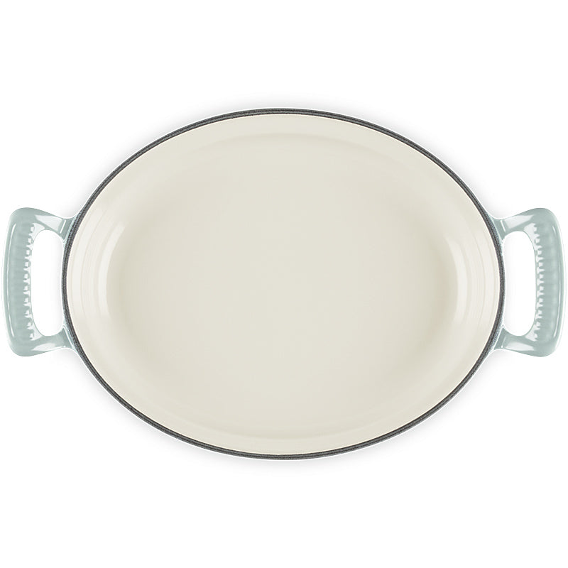 Le Creuset ovale Pfanne Modern Heritage 28 cm Sea Salt