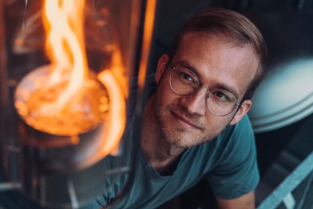 Höfats SPIN 120 Hängefeuer silber