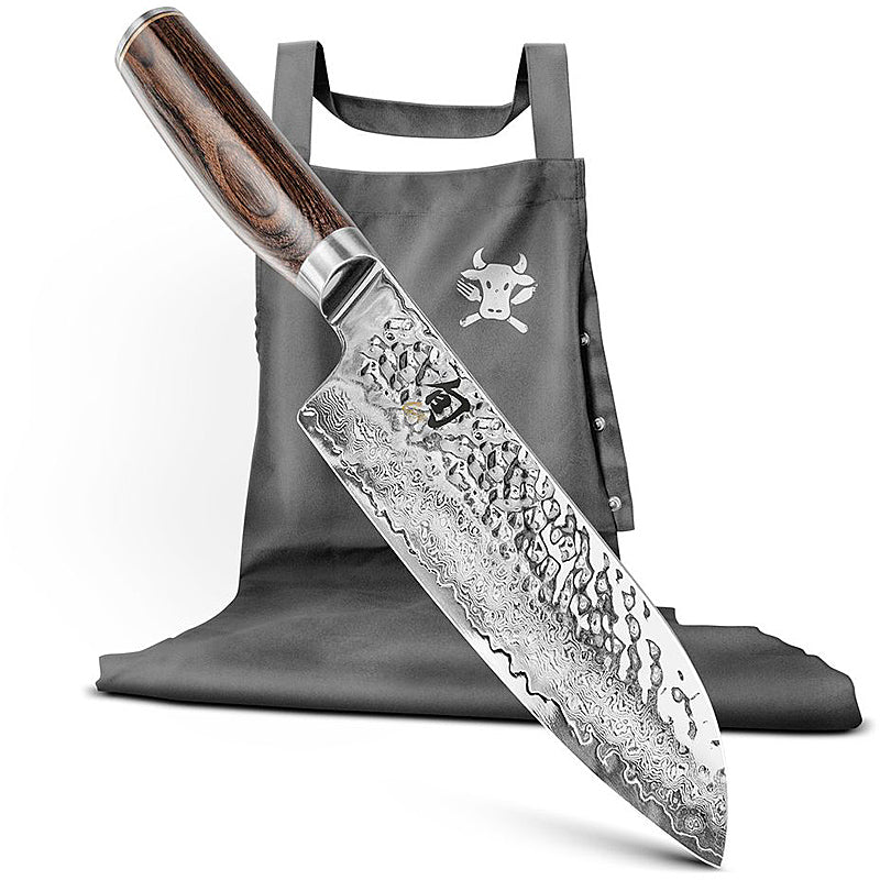 Kai Messer Santoku (18 cm) im Set mit Schürze Tim Mälzer
