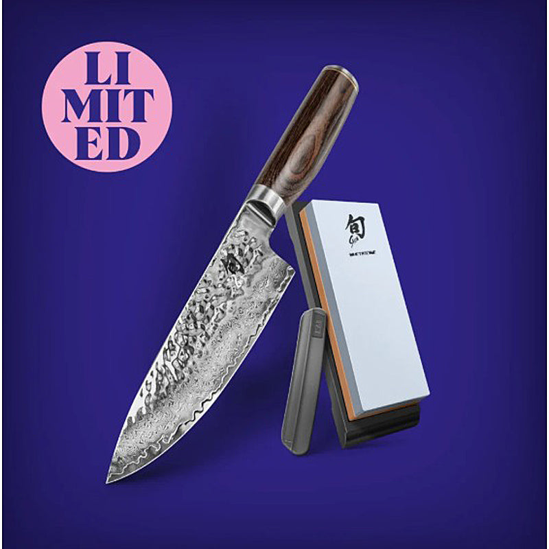 KAI Shun Premier Limited Set 2025 Kochmesser & Kombi-Schleifstein & Schärfhilfe