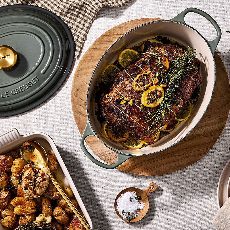 Le Creuset Bräter Signature oval 31 cm Thyme