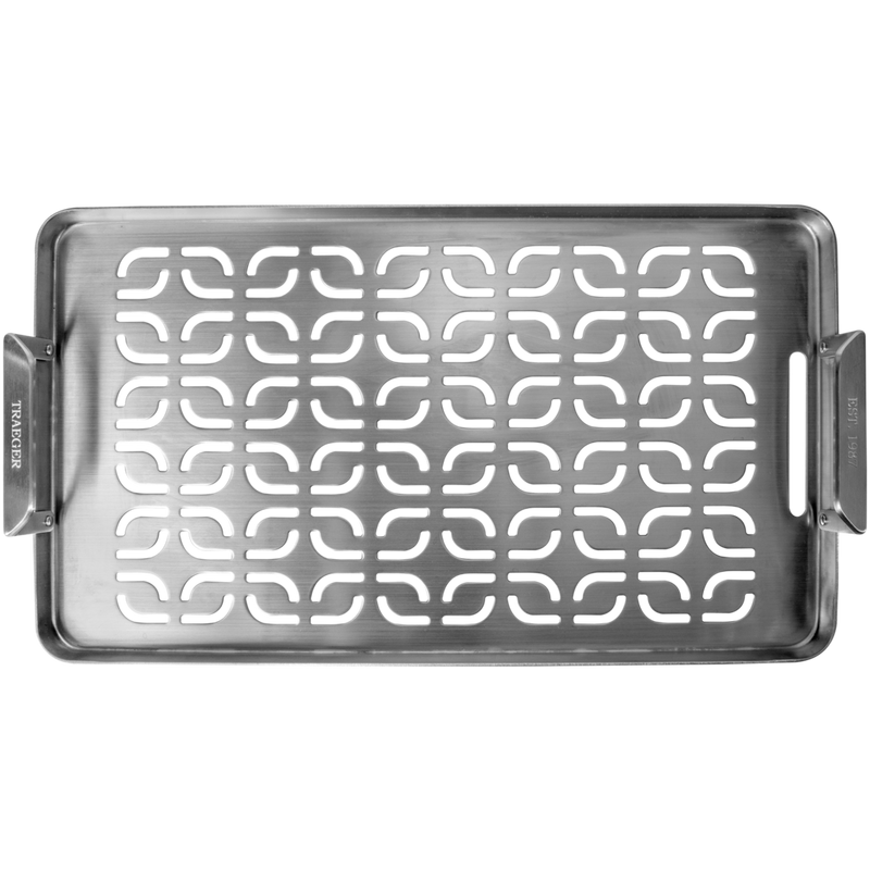 TRAEGER MODIFIRE EDELSTAHL-GRILLPLATTE FÜR FISCH UND GEMÜSE