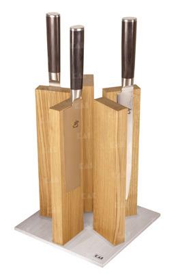 Kai Magnet-Messerblock "Stonehenge" Edelstahl/Eiche STH-3
