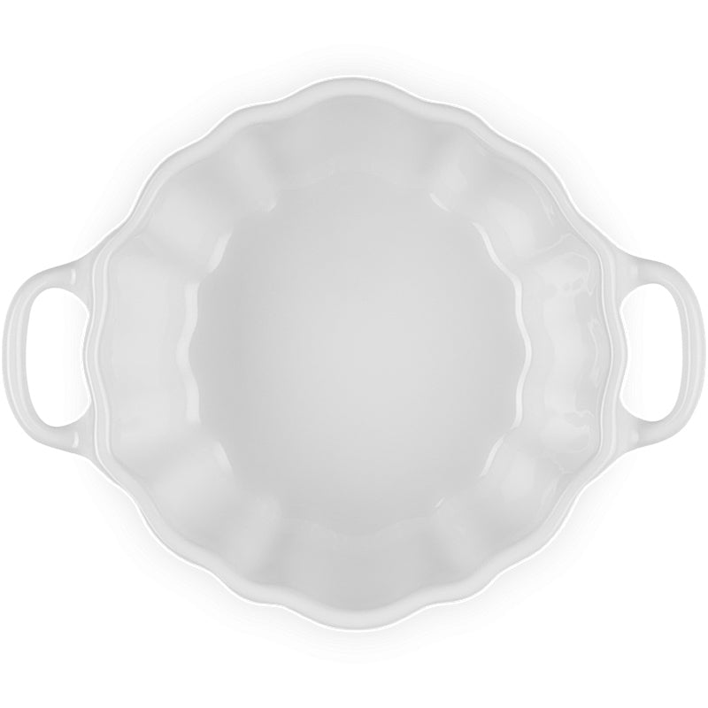 Le Creuset Förmchen Kürbis mit Deckel 350 ml White