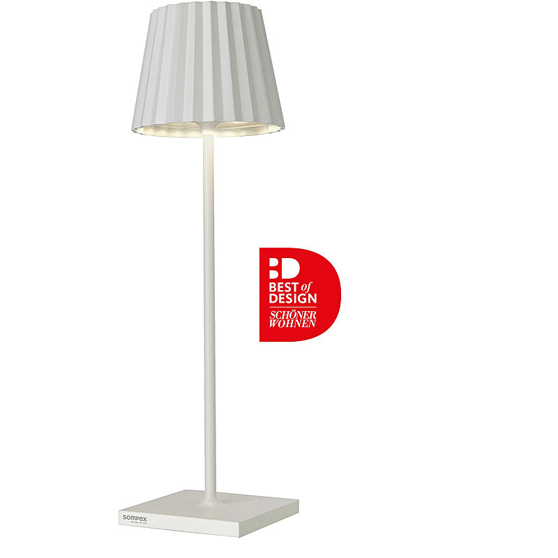 Sompex-Lighting TROLL 2.0 Battery-Powered Table Lamp White