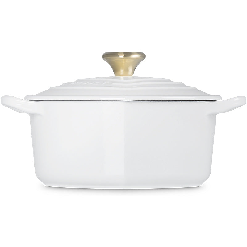 Le Creuset Herzbräter mit Herzknauf 20 cm White