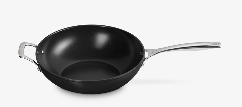 Le Creuset Essential Keramik-Antihaft Wok-Pfanne 30 cm mit Gegengriff