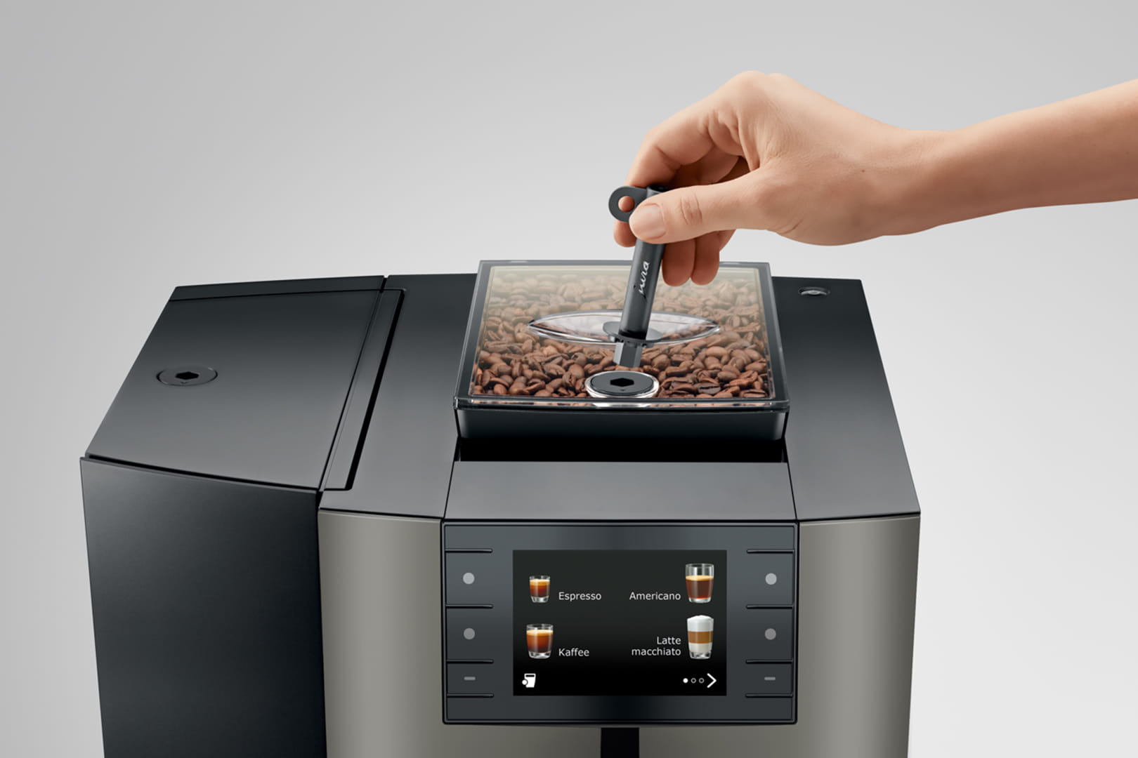 JURA X10c Dark Inox professioneller Kaffeevollautomat