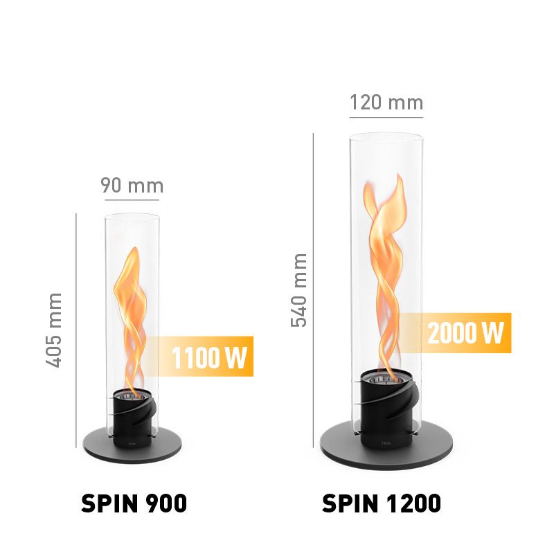 Höfats SPIN 1200 Tischfeuer schwarz