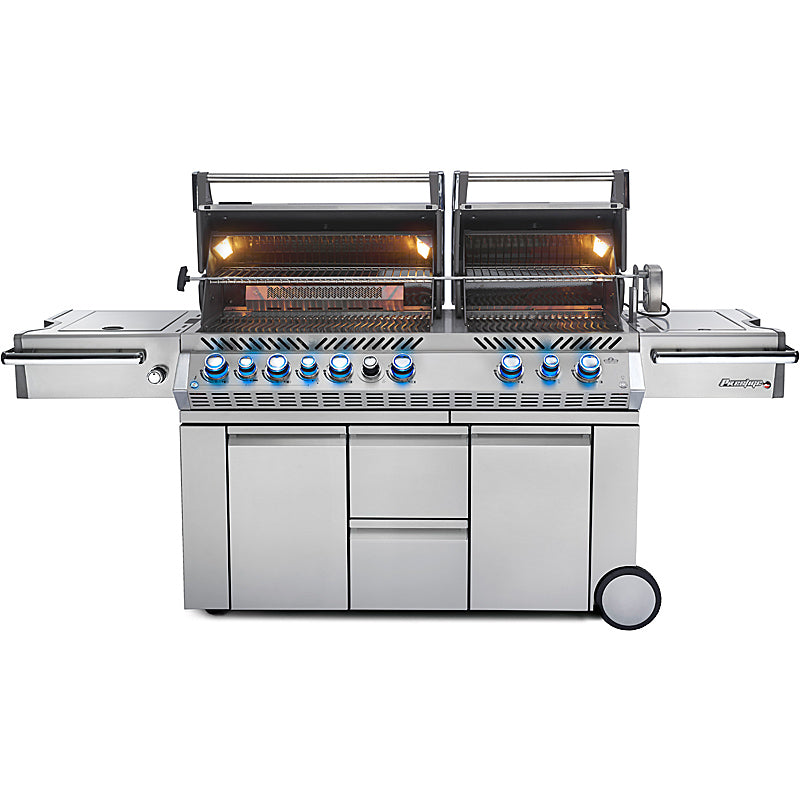 Napoleon Prestige Pro 825 Gasgrill PRO825RSBIPSS-3-DE mit Infrarot SIZZLE ZONE und Zubehör