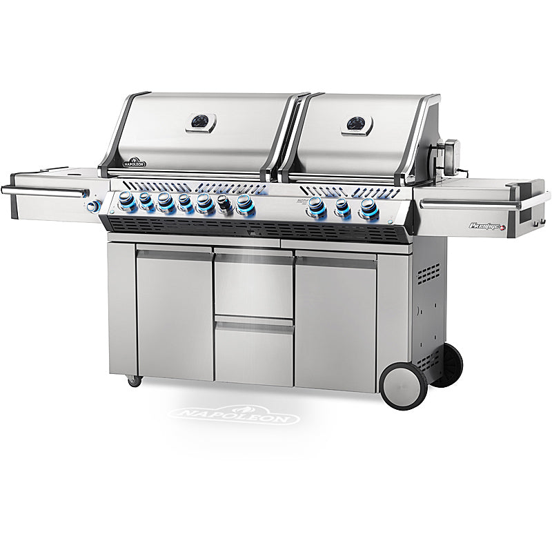 Napoleon Prestige Pro 825 Gasgrill PRO825RSBIPSS-3-DE mit Infrarot SIZZLE ZONE und Zubehör