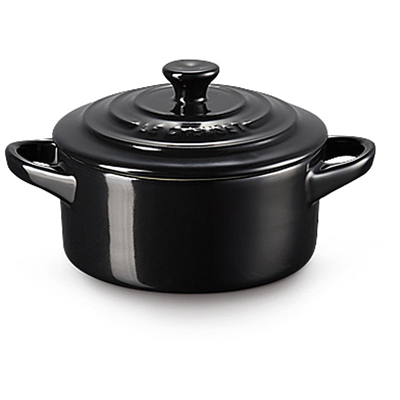 Le Creuset MINI COCOTTE SCHWARZ GLÄNZEND