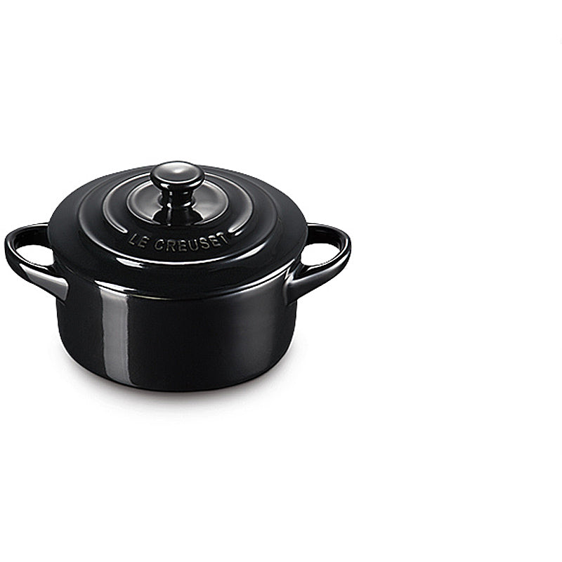 Le Creuset MINI COCOTTE SCHWARZ GLÄNZEND