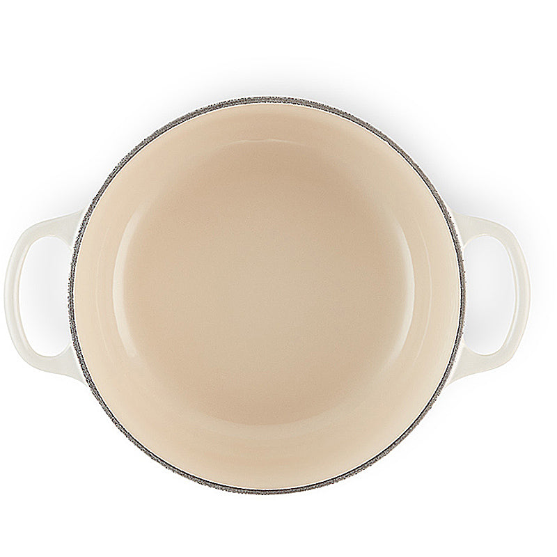 Le Creuset Bräter Signature rund 20 cm Meringue