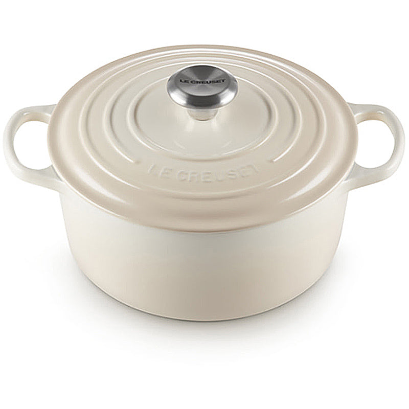 Le Creuset Bräter Signature rund 20 cm Meringue
