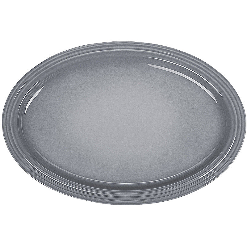 Le Creuset SERVIERPLATTE OVAL 46 CM PERLGRAU