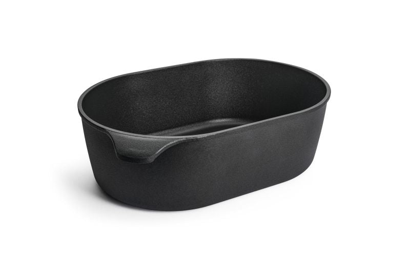 WOLL NOWO Jumbobräter, oval 40 x27 cm, mit Glasdeckel Induktion NB-NTI-1056