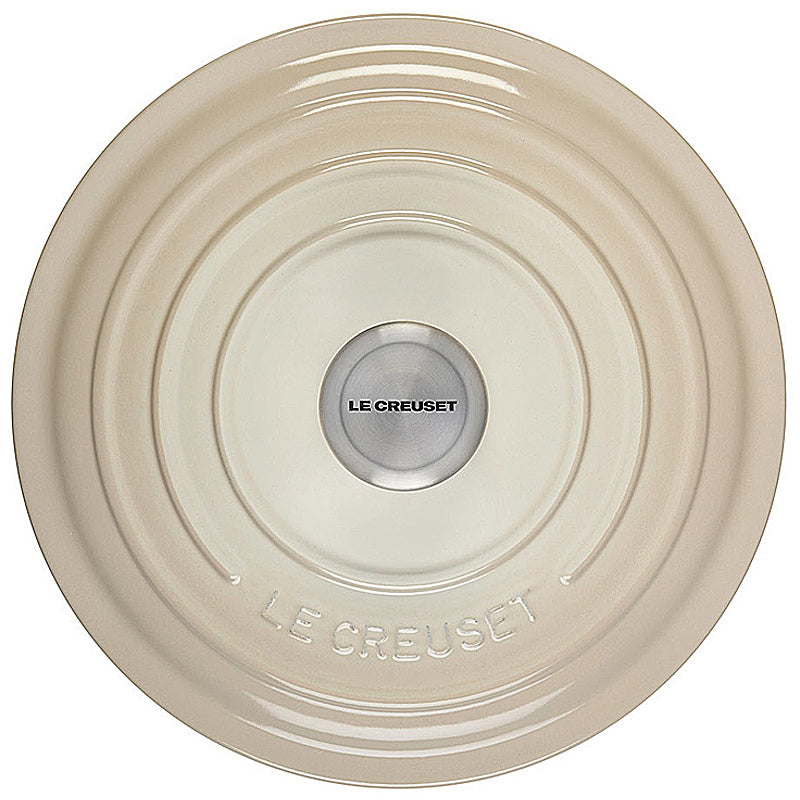 Le Creuset Bräter rund Signature 22 cm Meringue