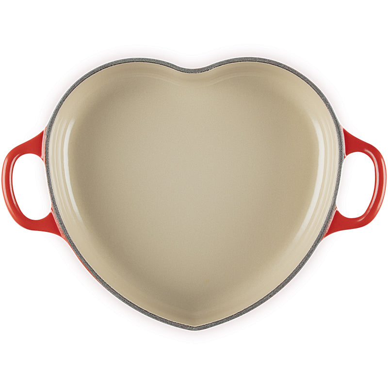Le Creuset Gourmet Professional Pot Heart with Heart-Shaped Lid Knob 20 cm Cherry Red