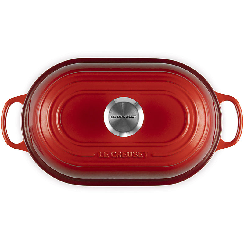 Le Creuset Signature Oval Bread Roaster, 29 cm, Cherry Red