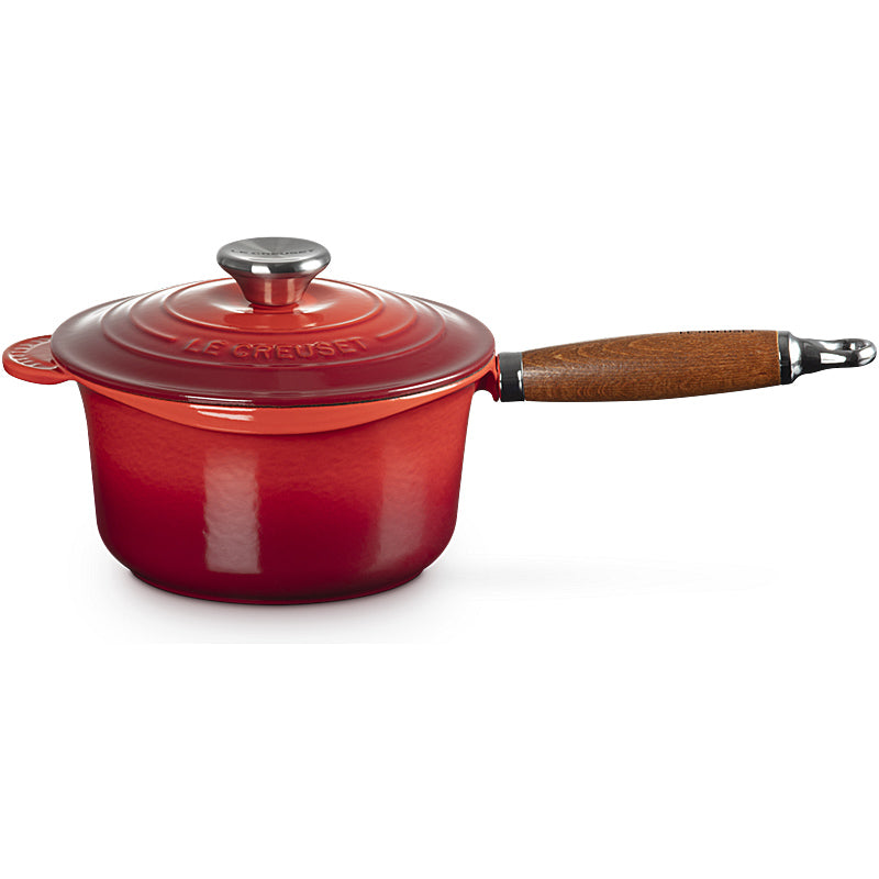 Le Creuset Profitopf 18 cm Kirschrot mit Holzgriff