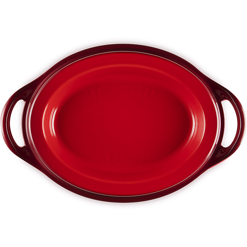 Le Creuset DOUFEU OVAL ROASTING PAN 32 CM CHERRY RED