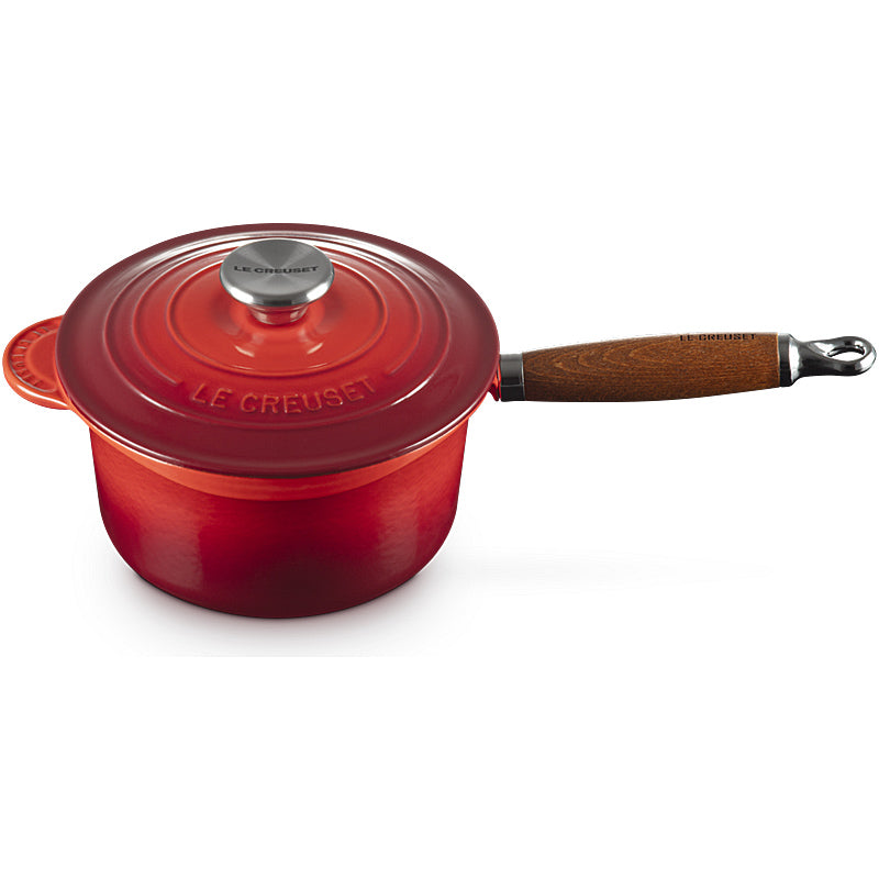 Le Creuset Profitopf 18 cm Kirschrot mit Holzgriff