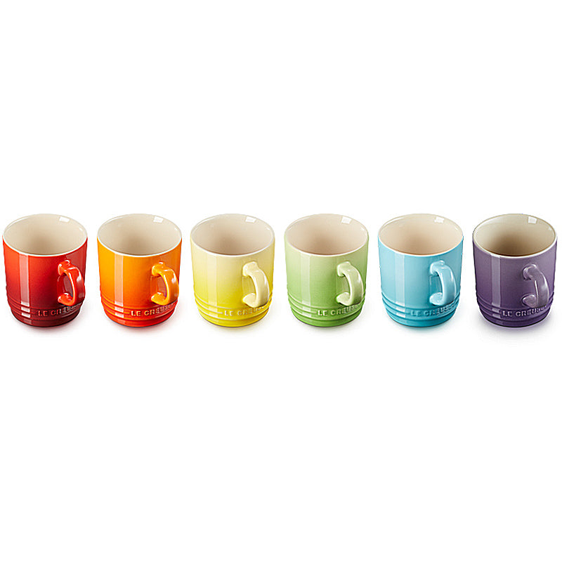 Le Creuset 6er-Set Becher 200 ml Regenbogen