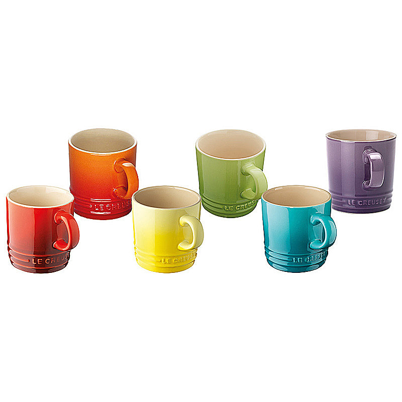 Le Creuset Becher 100 ml 6er-Set Regenbogen