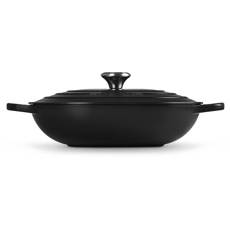 Le Creuset Oblong Signature 31 cm Schwarz