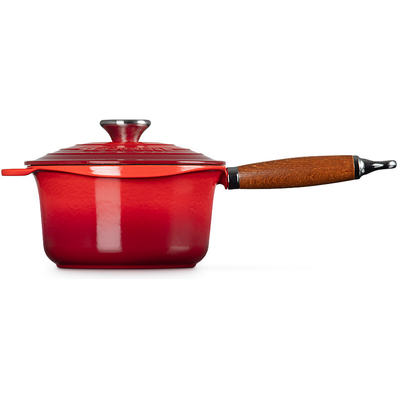 Le Creuset Profitopf 18 cm Kirschrot mit Holzgriff