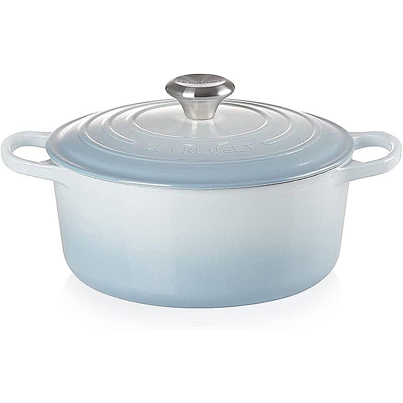 Le Creuset Bräter rund Signature 24 cm Coastal Blue