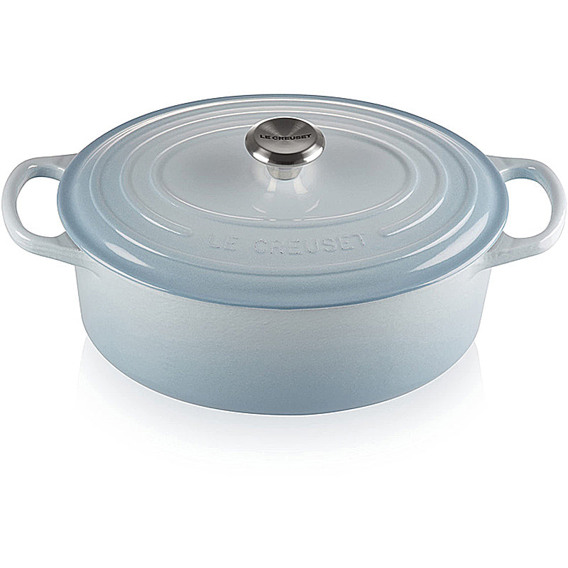 Le Creuset Bräter oval Signature 29 cm Coastal Blue