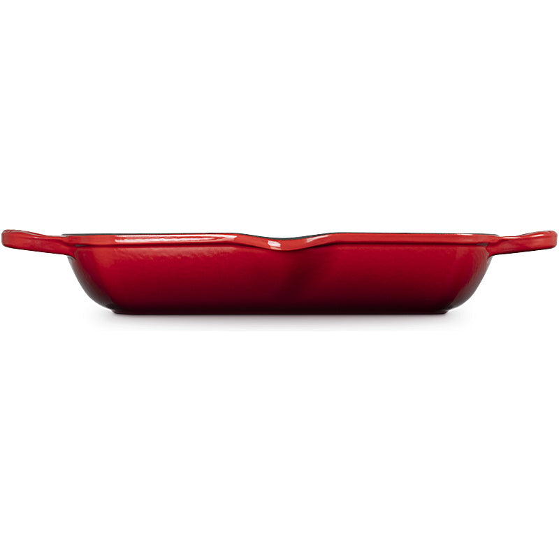 Le Creuset Square Grill Pan with 2 Handles Signature 30 cm Cherry Red 