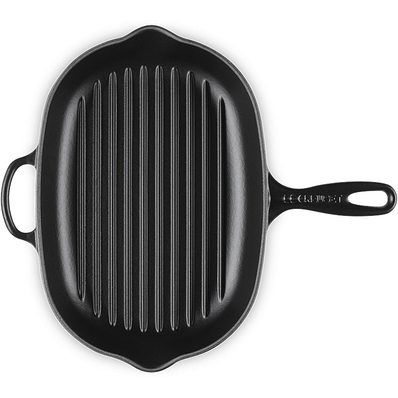 Le Creuset Grillpfanne oval Signature 32cm Schwarz