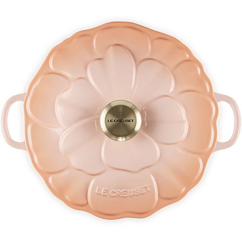 Le Creuset Gourmet-Profitopf Signature Blume 26 cm Pêche