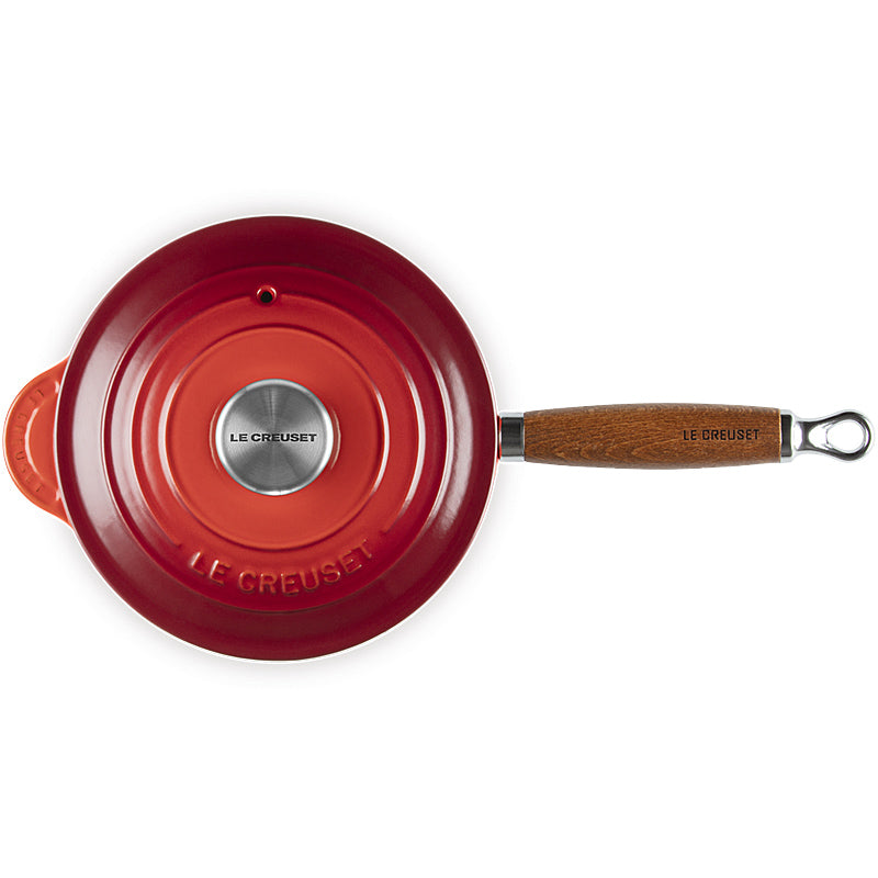 Le Creuset Profitopf 18 cm Kirschrot mit Holzgriff