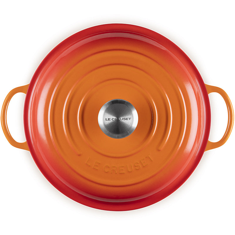 Le Creuset Stew Pot rund Signature 26 cm Ofenrot