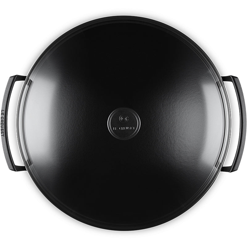 Le Creuset Wok with Glass Lid 36 cm Black 