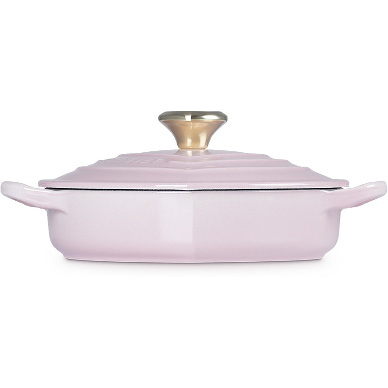 Le Creuset Gourmet Professional Saucepan Heart with Heart-Shaped Lid Knob 20 cm Shell Pink
