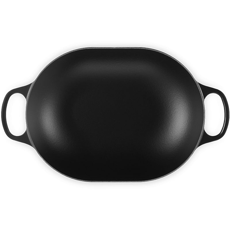 Le Creuset Oblong Signature 31 cm Schwarz